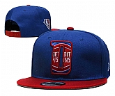 Detroit Pistons Team Logo Adjustable Hat YD